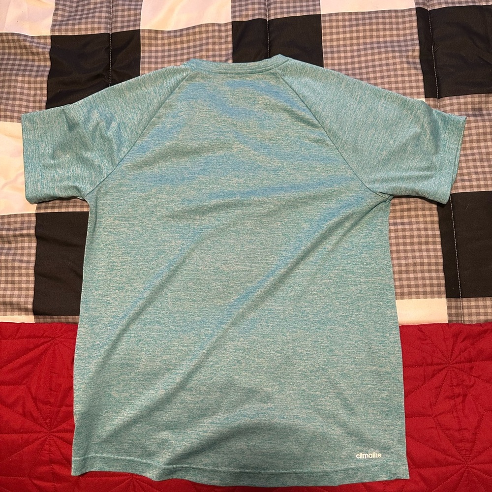 Adidas Teal Performance Tee - Picture 2 of 4
